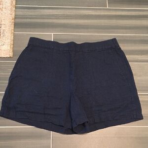 Banana Republic Dark Blue Linen Women's Shorts Size L